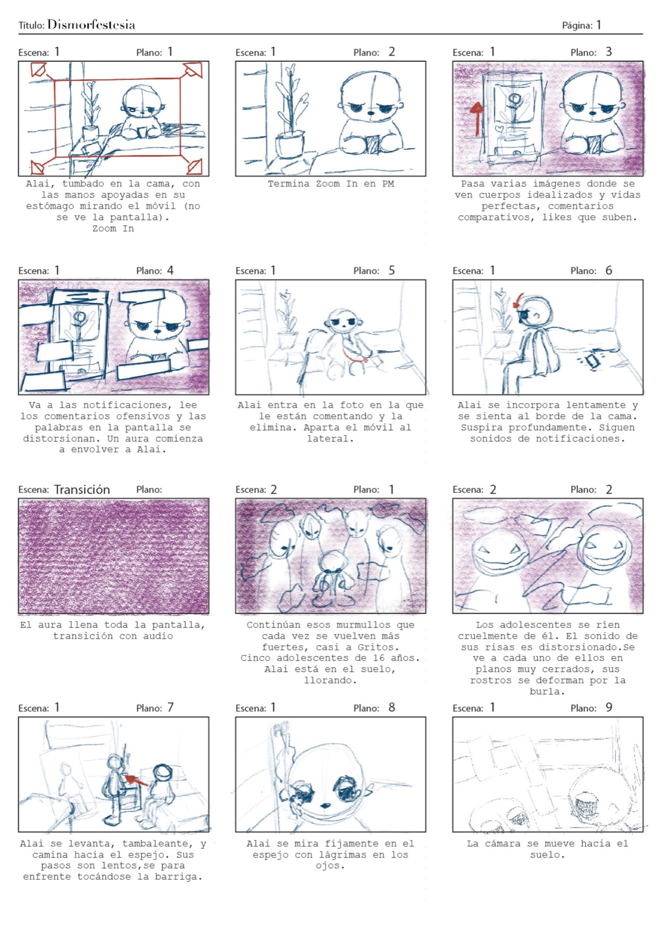 Storyboard página 1